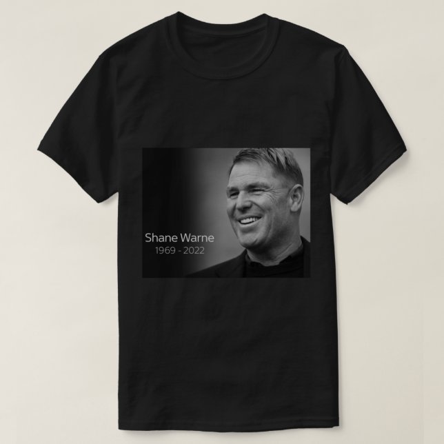 RIP Shane Warne T-Shirt (Design vorne)