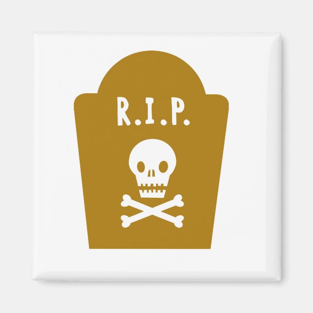 RIP Skull Magnet (Vorne)