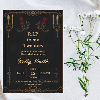 RIP Twenties Fun 30. Geburtstagseinladung Einladung