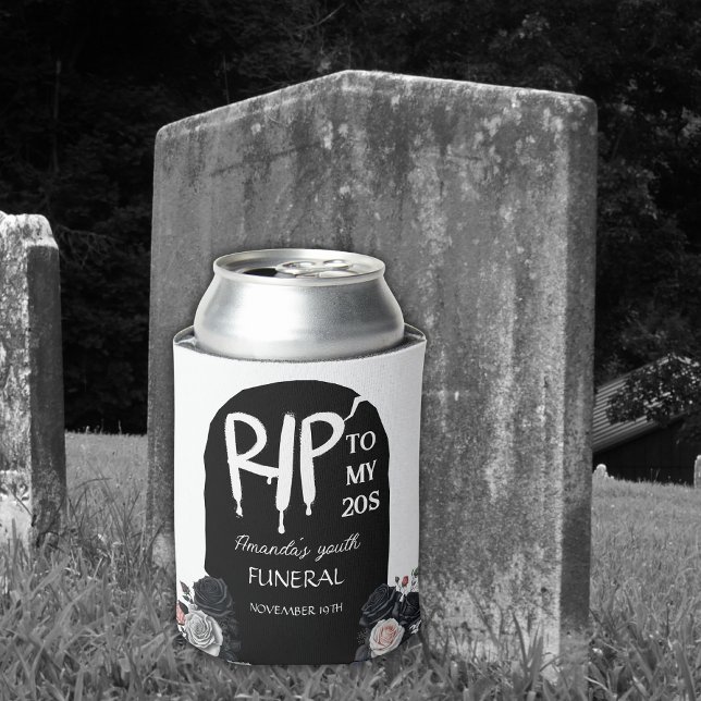 RIP zu meinem 20er Grabstein Arch 30th Birthday Bl Dosenkühler (Von Creator hochgeladen)