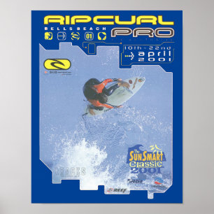 Ripcurl Pro Surf Wettkampfwappenposter Poster