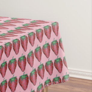 Ripe Juicy Strawberry Erdbeeren Berry Frucht Tischdecke