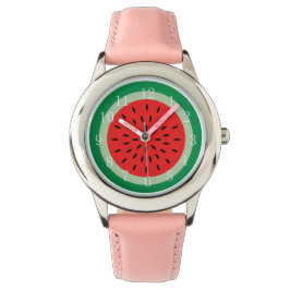 Ripe Red Watermelon Kunst, Dichtung und Musik Armbanduhr