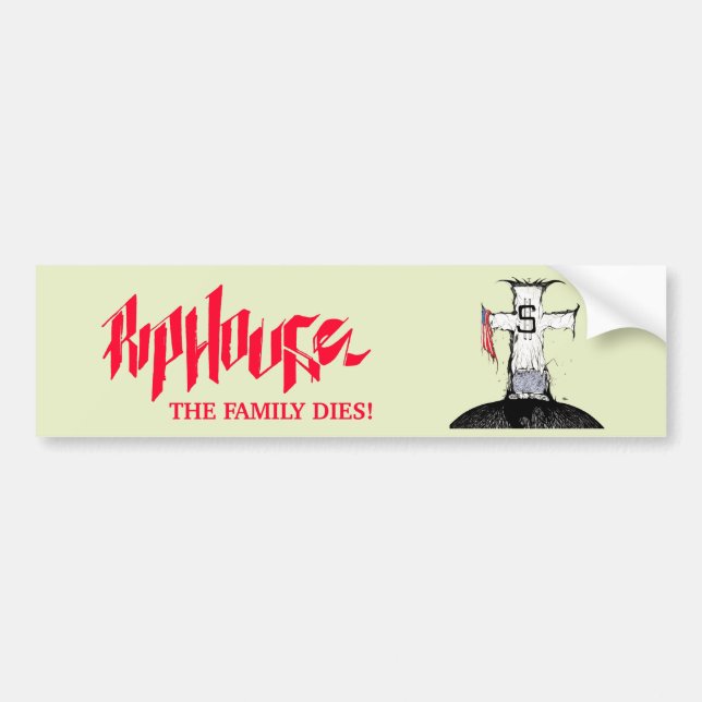 Riphouse die Familien-Würfel Autoaufkleber (Vorne)