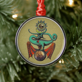 Ripley Scroll Gold Dragon Silbernes Ornament