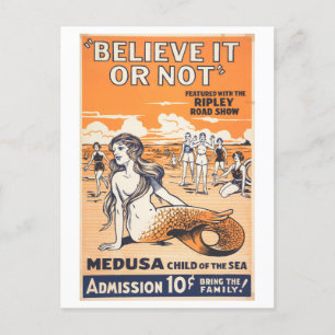 Ripley's Believe It or Not Meerjungfern-Werbung Postkarte