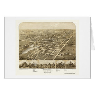 Ripon, carte panoramique de WI - 1867