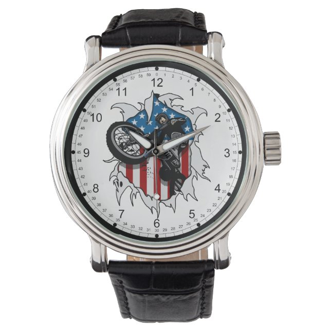 Ripped BMX Bicycle Armbanduhr (Vorderseite)