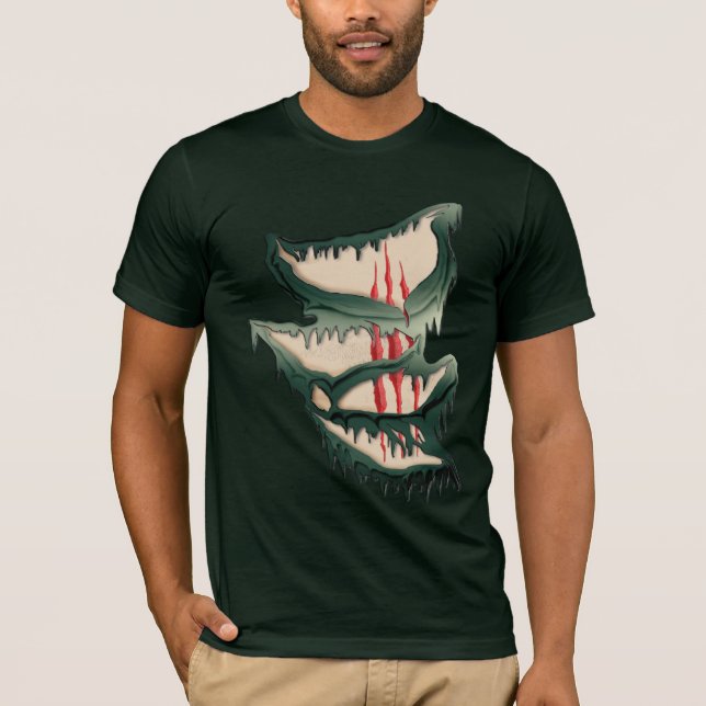 RIPPED CLAW SCRATCH Special Effects T - SHIRT (Vorderseite)