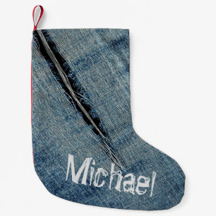Ripped Denim - Personalizable Kleiner Weihnachtsstrumpf