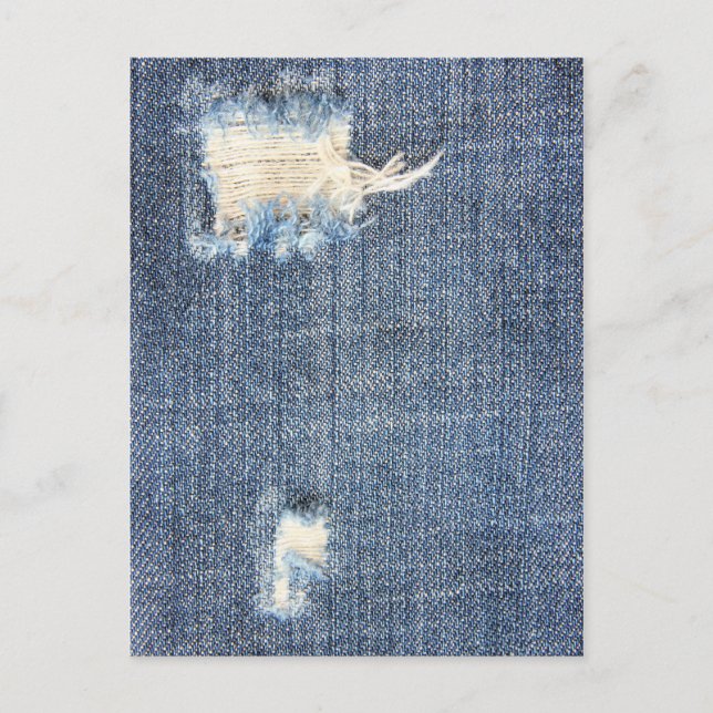 Ripped Jeans Imitate sehen Postkarte aus (Vorderseite)