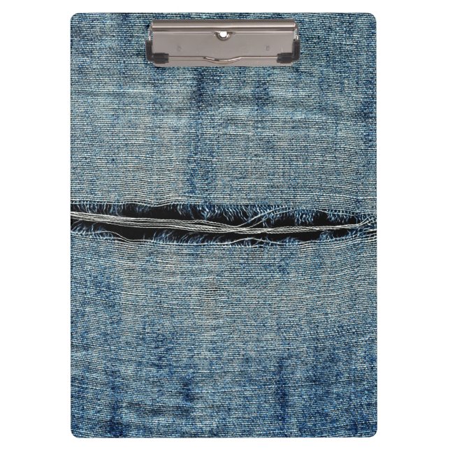 Ripped Jeans Klemmbrett (Vorderseite)
