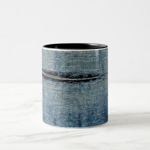 Ripped Jeans Zweifarbige Tasse
