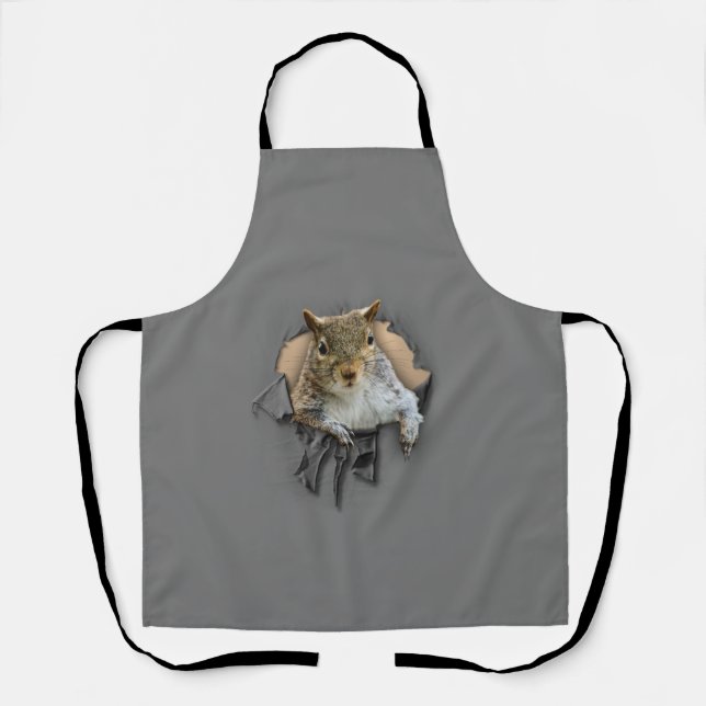 Ripped Shirt Eichhörnchen Schürze (Vorderseite)