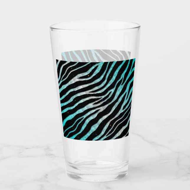 Ripped SpaceTime Stripes - Cyan/Weiß Glas (Vorderseite)