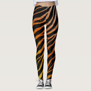 Ripped SpaceTime Stripes - Gelb/orange/weiß Leggings