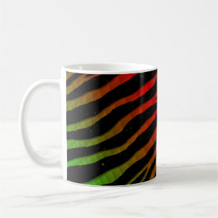 Ripped SpaceTime Stripes - grün/rot Kaffeetasse