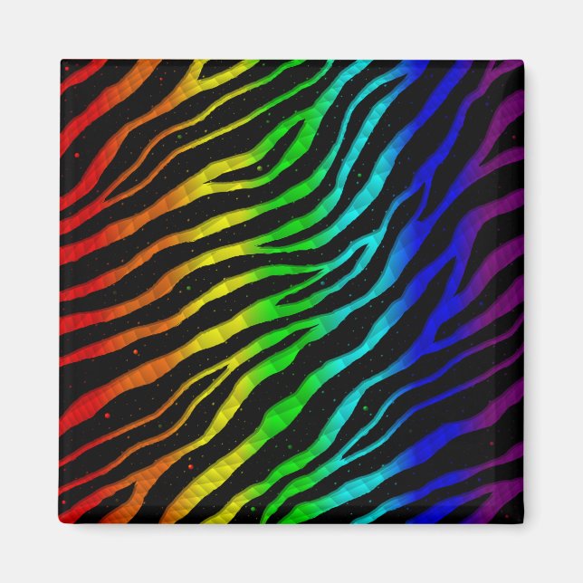 Ripped SpaceTime Stripes - Light Spectrum Magnet (Vorne)