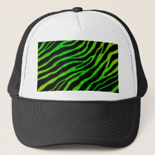 Ripped SpaceTime Stripes - Limon/grün Truckerkappe