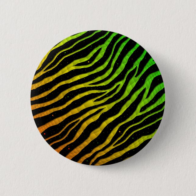 Ripped SpaceTime Stripes - Rainbow ROYGB Button (Vorderseite)