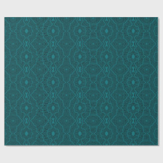 Rippelinie-Arbeit mit Aquamariner Variante Geschenkpapier