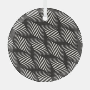 Rippelmuster, trendige Vintage Textur. Ornament Aus Glas