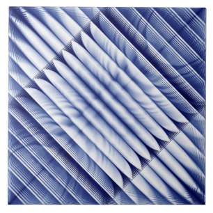 Rippen blaue Struktur Fliese