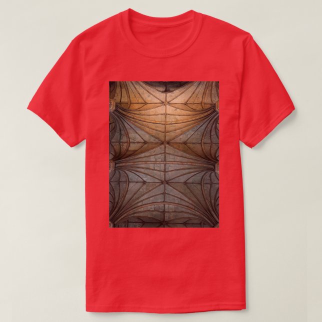 Rippengewölbe Kirche T-Shirt (Design vorne)