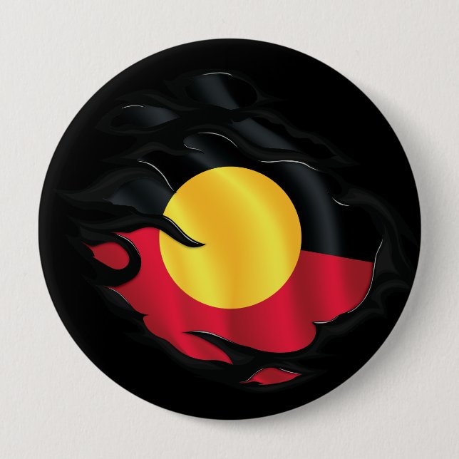 Rippfahne der Aborigine Button (Vorderseite)