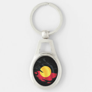 Rippfahne der Aborigine Schlüsselanhänger