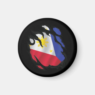 Rippfahne der Philippinen Magnet
