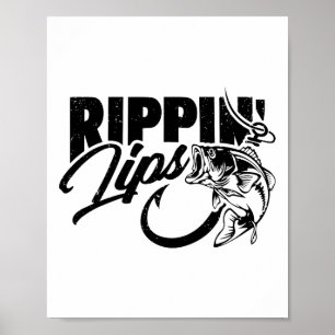 Rippin 'Lips Angeln Fischer Lustig Poster