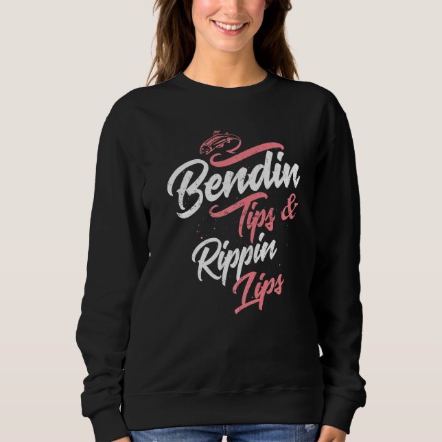 Rippin Lips Bass Pro Fische Männer Frauen Fischer Sweatshirt (Vorderseite)