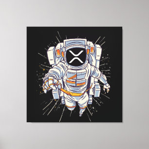 Ripple Astronaut - Xrp Crypto Leinwanddruck