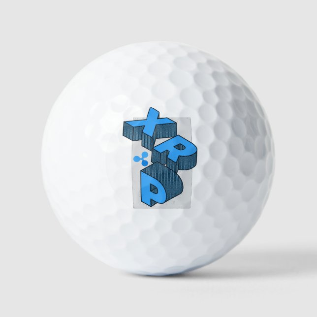 Ripple cryptowährung-XRP Golfball (Vorderseite)