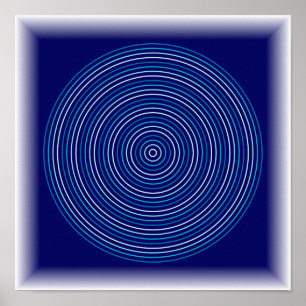 Ripple-Effekt - Abstrakte Wasser-Kunst Poster