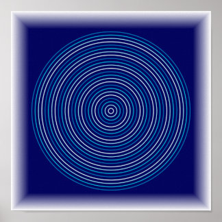 Ripple-Effekt - Abstrakte Wasser-Kunst Poster