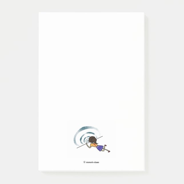 Ripple-Effekt Postit-Notiz Post-it Klebezettel (Vorderseite)