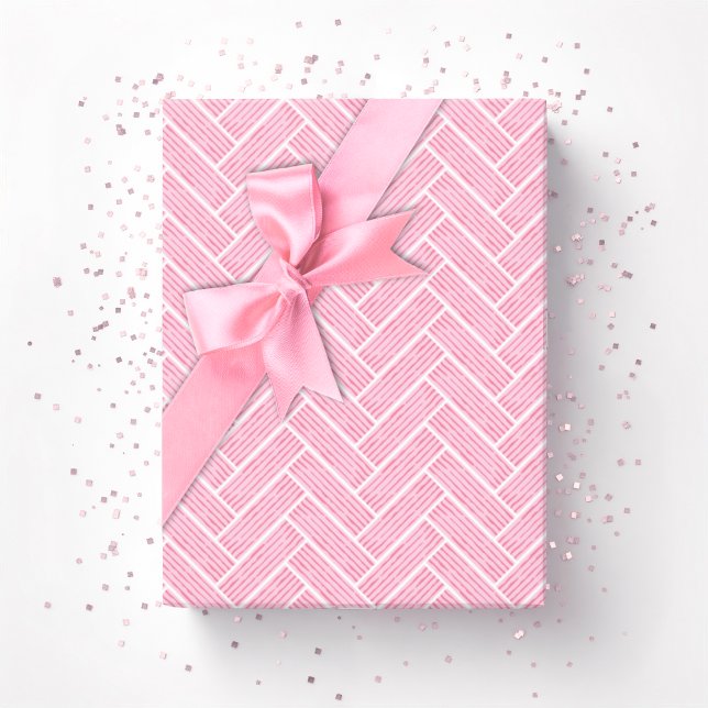 Ripple Herringbone in Rosa Geschenkpapier (Von Creator hochgeladen)