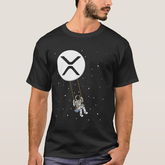 Ripple Swing Xrp Trader Kryptowährungsmond T-Shirt (Vorderseite)