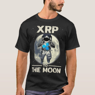 Ripple XRP Astronaut auf den Mond XRP Cryptocurren T-Shirt