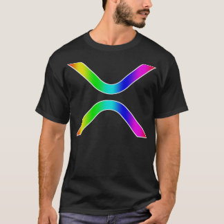 Ripple XRP dans Rainbow Gradient TShirt