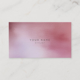 Rippled Glass Mauve Pink Rose Ombre Stylist Vip Terminkarte