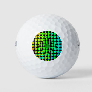 Rippled Schachbretts von Kenneth Yoncich Golfball