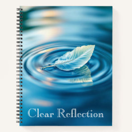 Rippled Water Reflection | Abstract Calm Water Notizbuch