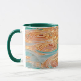 Ripples of Tranquility Abstract Water Harmony Tasse