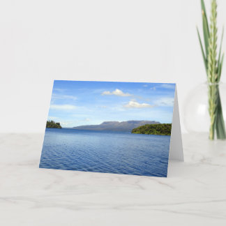 Ripples on Lake Tikitapu (Blue Lake), Neuseeland Karte