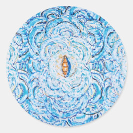Ripples Runder Aufkleber