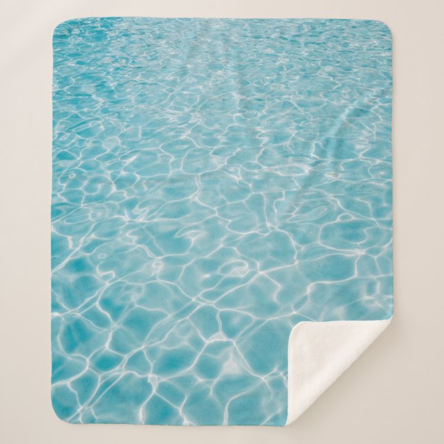 Rippling crystal blue water sherpadecke (Vorderseite)