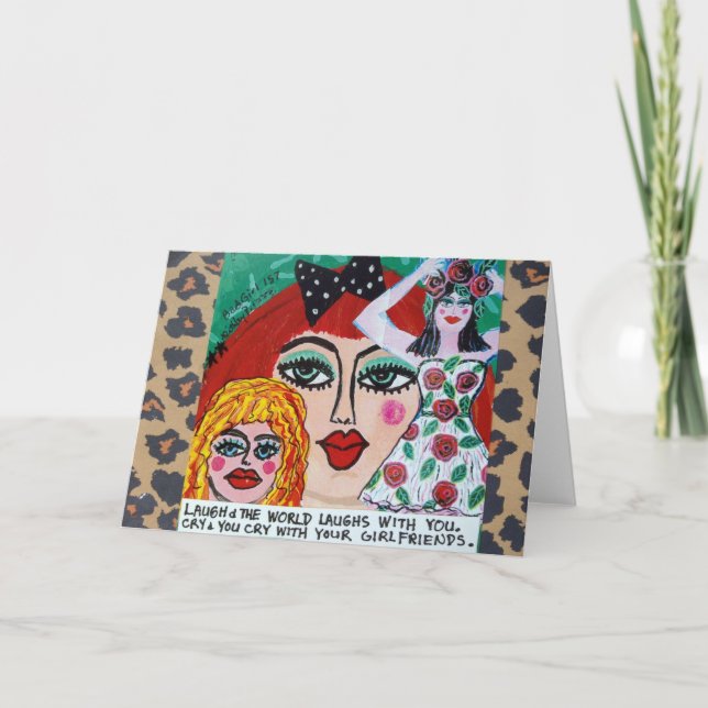 RIRE carte pour notes ET LE MONDE RIME AVEC VOUS. (Devant)